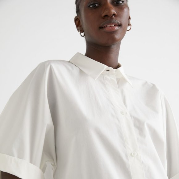 NEW! & Other Stories Relaxed Penguin Sleeve Blouse - Picture 3 of 6